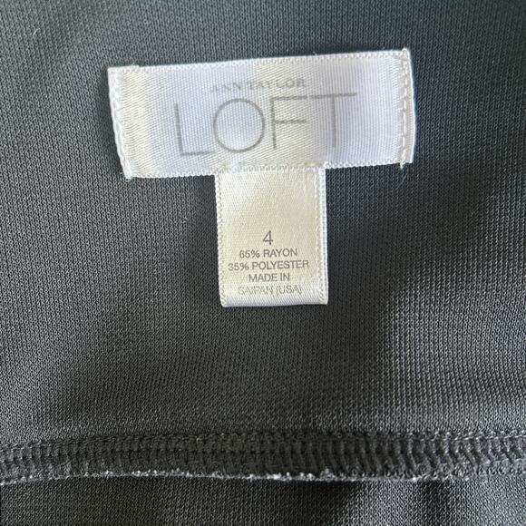 Ann Taylor Loft Women’s Little Black Dress Sz 4 EUC - Picture 6 of 8
